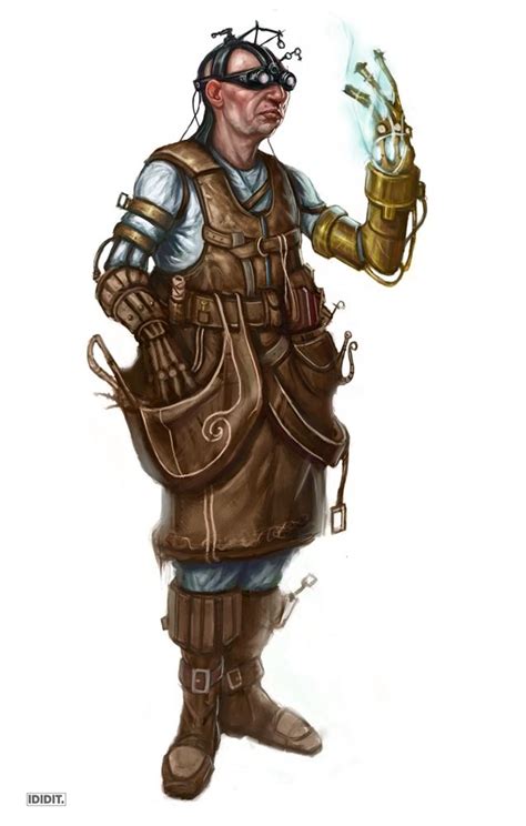 artificer steampunk characters fantasy characters fantasy rpg