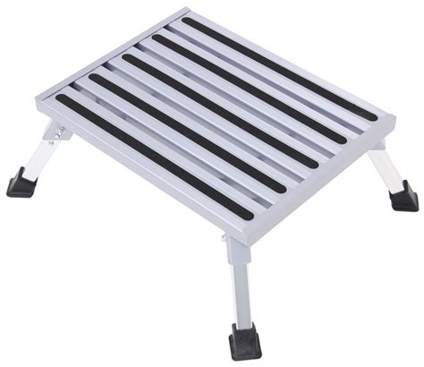 camco fixed height platform step aluminum  long    wide