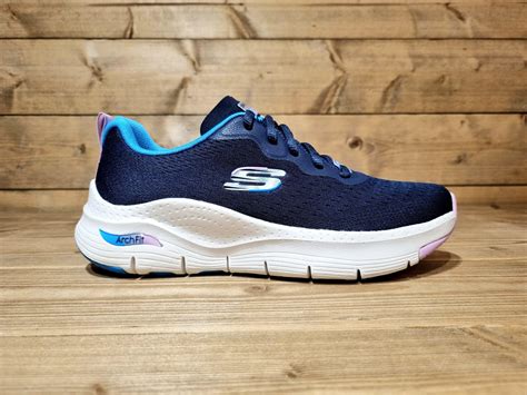 skechers arch fit infinity cool navy womens  whitby cobbler