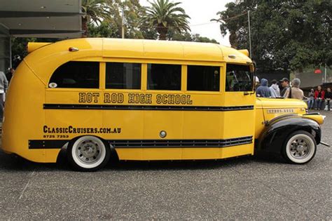 Hot Rod Bus Old School Bus School Bus Driver Short Bus