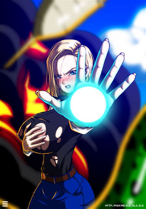 1869203 Android 18 Cell Dragon Ball Z Dragon Ball Z