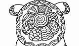 Mandala Tortue Coloriage Imprimer sketch template