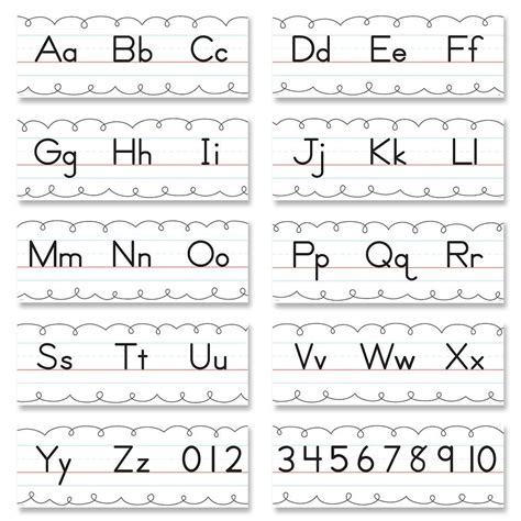 traditional manuscript alphabet  bulletin board alphabet