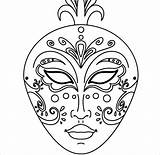 Masquerade Pages Coloring Mask Getcolorings Masks sketch template