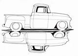 Truck Chevy Drawings Trucks Drawing Old Coloring 1957 C10 Classic Pages Sketch Deviantart Draw Dibujos Camioneta Cars Dibujo Chevrolet Hot sketch template
