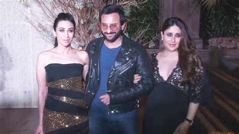 pregnant kareena kapoor saif ali khan karisma kapoor at manish malhotra s 50th birthday party