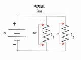 Parallel Circuit Resistors Current Through Formula Path Resistor Flow Flows Voltage Resistance sketch template