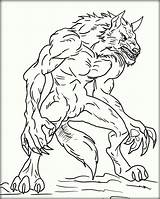 Werewolf Getdrawings Marvelous Getcolorings Lavishly sketch template