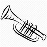 Horn Euphonium Trombone Instrument Tuba Sax Musical Trumpet Drawing French Icon Getdrawings Music Drawn Hand Alto sketch template