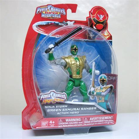 power rangers ninja storm green samurai ranger super mega