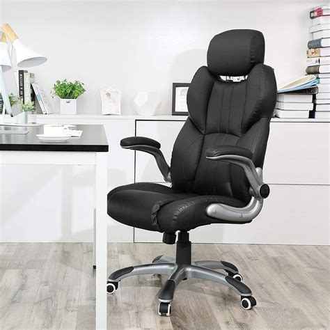 bolcom comfortabele bureaustoel op wielen met hoofdsteun ergonomische en verstelbare bureau