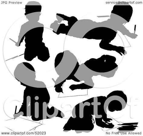 royalty  rf clipart illustration   digital collage  black