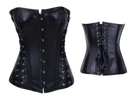 black leather corset 3s9053 hot sale fashion women gothic sexy corset