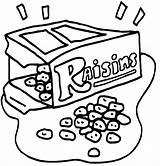 Raisins Coloring Pages Food Kidprintables Snacks Return Main Trainer Firm Fitness Gif Beef Jerky sketch template