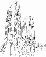 Sagrada Gaudi Espagne Coloriage Espagnol Antoni Colorier Barca Igreja Educativos Getdrawings Espanha Família Barcelone Pintar Drapeau Templo Gaudí Enregistrée sketch template