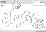 Bingo sketch template