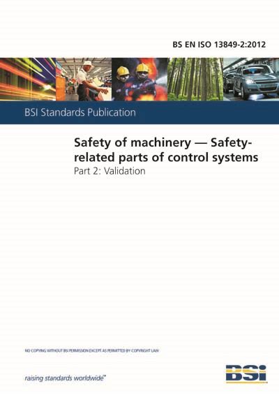 bs en iso   safety  machinery safety related parts  control systems