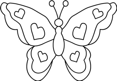 simple butterfly coloring pages getcoloringpagescom