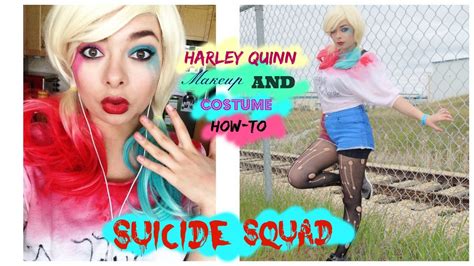 harley quinn suicide squad cosplay makeup tutorial quick