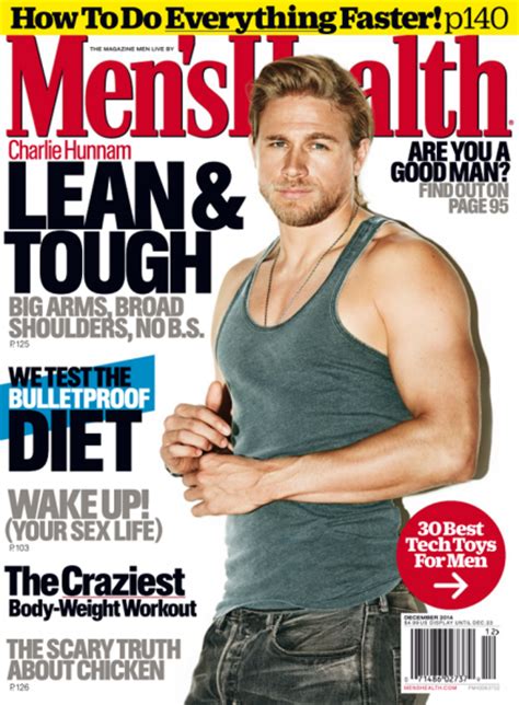 charlie hunnam on the cover of men s health us oh no they didn t