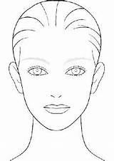 Face Makeup Template Sketch Blank Coloring Chart Drawing Girl Sketchite Paintingvalley Doll Charts Beauty sketch template