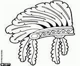 Indianentooi Kleurplaat Kleurplaten Copricapo Opperhoofd Indio Indiani Indianen Indios Bonnet Tocado Indigenas Noord Amerikaanse Piumato Feathered Indiano Emplumado sketch template