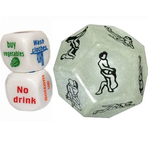 Buy Yamu Novelty Glow 12 Sides Sex Position Dice For Bachelor Party Or