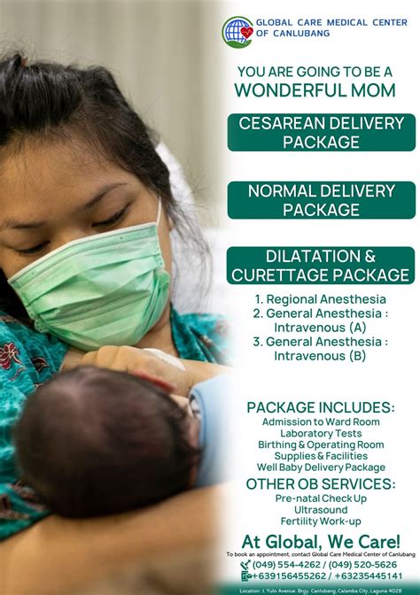 Ob Gyne Package Global Care Medical Center Of Canlubang