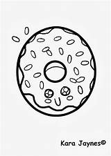 Coloring Kawaii Food Pages Cute Donut Printable Junk Donuts Clipart Sheets Buttercup Animals Color Dunkin Para Colorir Print Getcolorings Getdrawings sketch template