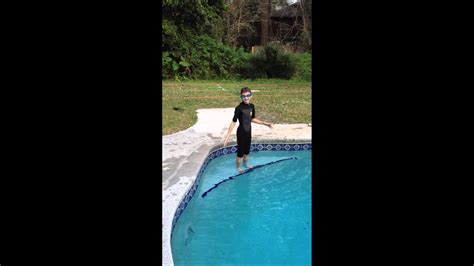 boys jump  freezing cold pool youtube