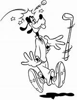 Golf Coloring Pages Goofy Disney Coloriage Kids Printable Sports Mouse Mickey Cartoon Sheets Print Book Imprimer Funny Online Dessin House sketch template