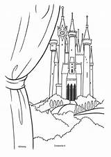 Disney Colouring Castle Coloring Pages Cinderella Castillo Cenicienta Para Colorear sketch template