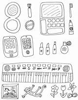 Coloring Spa Pages Themed sketch template