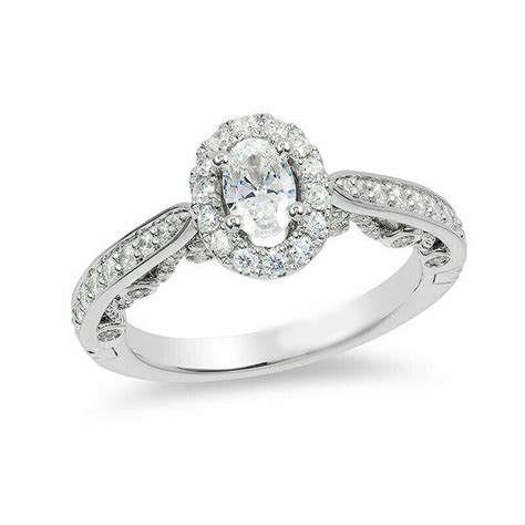 enchanted disney ariel wedding ring white oval cut diamond etsy