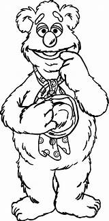 Muppets Fozzie Wecoloringpage sketch template