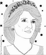 Princess Coloring Diana Pages sketch template