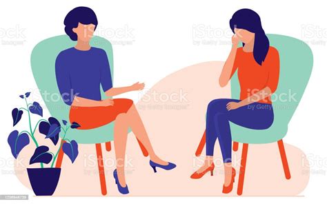 Woman Talking To A Psychotherapist Or Psychologist Marriage Counseling