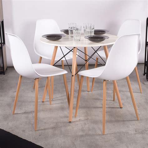 dining chairs set   modern white kitchen chairs  scandinavian