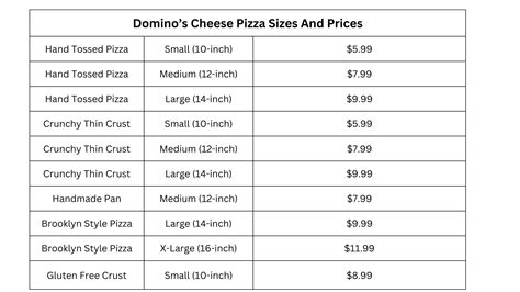 dominos pizza sizes price     order brooklyn craft pizza lover