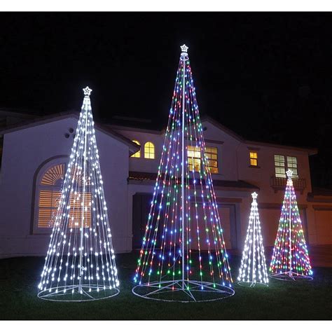 led outdoor christmas lights  trees