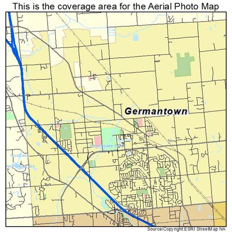 aerial photography map  germantown wi wisconsin