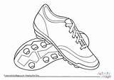 Colouring Football Boots Soccer Pages Drawing Shoes Activity Colour sketch template