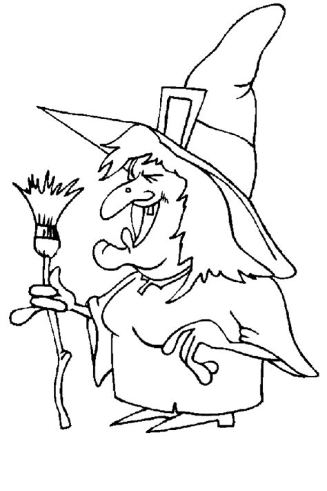 halloween witch coloring pages  purple kitty