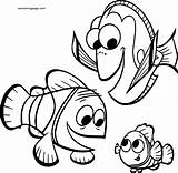 Nemo Marlin Coloring Pages Finding Disney Wecoloringpage sketch template