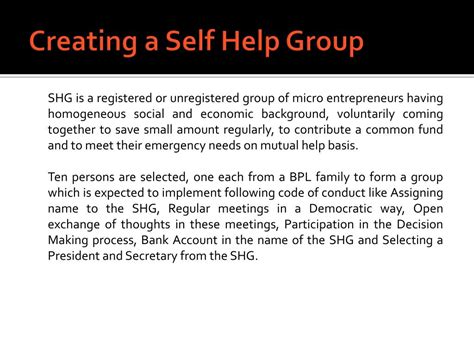 ppt self help groups powerpoint presentation free download id 2936684