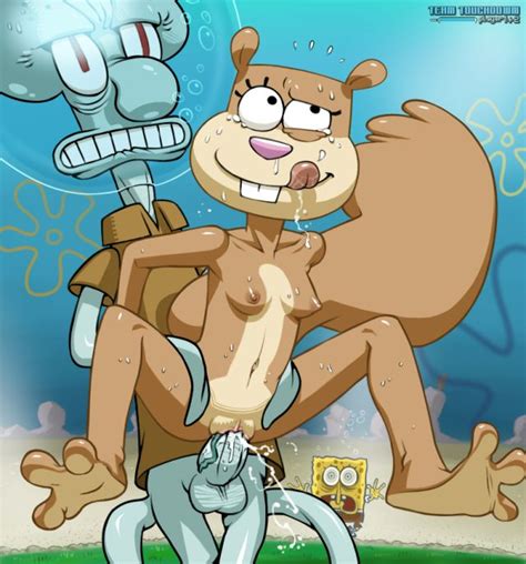 437856 Sandy Cheeks Spongebob Squarepants Squidward Tentacles Team