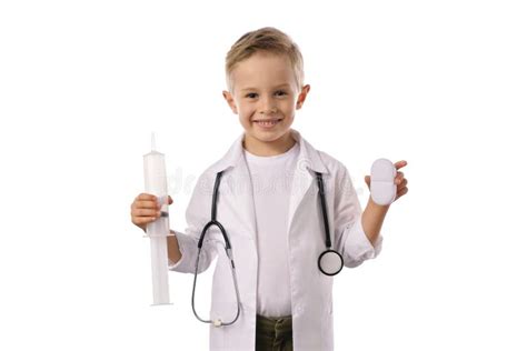 boy  medical uniform isolated  white stock image image  institution