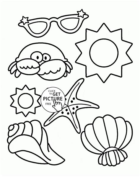 summer coloring pages  kids  print  coloring home