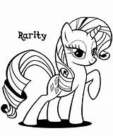 Pony Coloring Little Pages Printable Rarity Sheet Print Activity Via Use sketch template