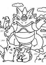 Pikachu Colorare sketch template